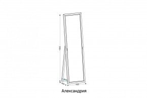 АЛЕКСАНДРИЯ-9.1 Зеркало напольное в Набережных Челнах - naberezhnye-chelny.ok-mebel.com | фото 2
