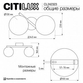 Бра Citilux Ronny CL242323 в Набережных Челнах - naberezhnye-chelny.ok-mebel.com | фото 9