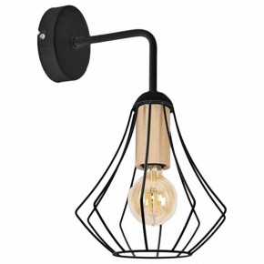 Бра Imex MD.9051 MD.9051-1-W-BK+WOOD в Набережных Челнах - naberezhnye-chelny.ok-mebel.com | фото