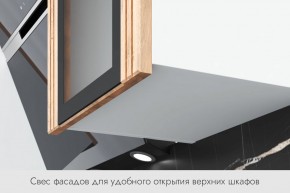 БЬЯНКА Кухонный гарнитур 1,6 белый/лиственница охотская/смоки софт в Набережных Челнах - naberezhnye-chelny.ok-mebel.com | фото 4