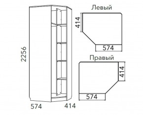 Детская Фанк Шкаф угловой Левый/Правый НМ 013.04-02 М в Набережных Челнах - naberezhnye-chelny.ok-mebel.com | фото 3