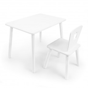 Детский комплект стол и стул «Корона» Rolti Baby (белый/белый, массив березы/мдф) в Набережных Челнах - naberezhnye-chelny.ok-mebel.com | фото