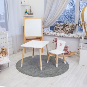 Детский комплект стол и стул «Корона» Rolti Baby (белый/береза, массив березы/мдф) в Набережных Челнах - naberezhnye-chelny.ok-mebel.com | фото 3