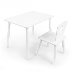 Детский комплект стол и стул «Звезда» Rolti Baby (белый/белый, массив березы/мдф) в Набережных Челнах - naberezhnye-chelny.ok-mebel.com | фото
