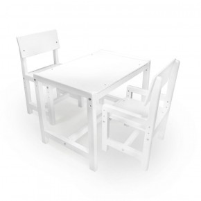 Детский растущий комплект стол и два стула  Я САМ "Лофт" (Белый, Белый) в Набережных Челнах - naberezhnye-chelny.ok-mebel.com | фото