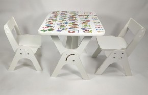 Детский растущий стол-парта и два стула Я САМ "Умка-Дуо" (Алфавит) в Набережных Челнах - naberezhnye-chelny.ok-mebel.com | фото