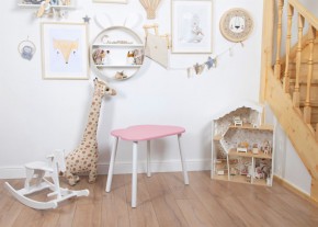 Детский стол Rolti Baby «Облачко»  (розовый/белый, массив березы/мдф) в Набережных Челнах - naberezhnye-chelny.ok-mebel.com | фото