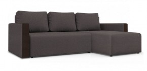 Диван угловой Алиса 3 Bahama GREY - Teos Dark Brown в Набережных Челнах - naberezhnye-chelny.ok-mebel.com | фото