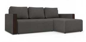 Диван угловой Алиса 3 Bahama STEEL - Teos Dark Brown в Набережных Челнах - naberezhnye-chelny.ok-mebel.com | фото