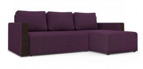 Диван угловой Алиса 3 Bahama VIOLET - Teos Dark Brown в Набережных Челнах - naberezhnye-chelny.ok-mebel.com | фото
