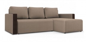 Диван угловой Алиса 3 Vital SAND - Teos Dark Brown в Набережных Челнах - naberezhnye-chelny.ok-mebel.com | фото