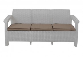 Диван Yalta Premium Sofa 3 Set (Ялта) белый (+подушки под спину) в Набережных Челнах - naberezhnye-chelny.ok-mebel.com | фото 2