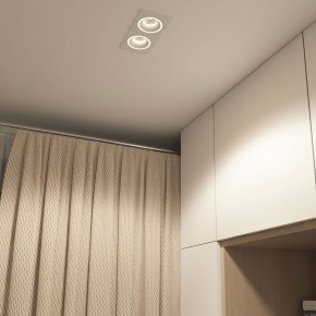 DK2062-WH Встраиваемый светильник, IP 20, до 15 Вт, GU10, LED, белый, алюминий в Набережных Челнах - naberezhnye-chelny.ok-mebel.com | фото 4