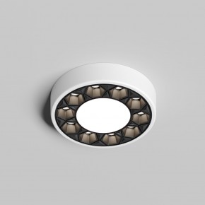 DK2440-WB Встраиваемый светильник DUAL 5+5 Вт, LED 4000K, IP 20, d90mm, белый/черный, алюминий/акрил в Набережных Челнах - naberezhnye-chelny.ok-mebel.com | фото