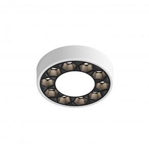 DK2440-WB Встраиваемый светильник DUAL 5+5 Вт, LED 4000K, IP 20, d90mm, белый/черный, алюминий/акрил в Набережных Челнах - naberezhnye-chelny.ok-mebel.com | фото 4