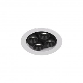 DK2510-WB Встраиваемый светильник SPACE со светодиодом d65 220V 8W 38° 4000К IP20 белый/черный алюминий в Набережных Челнах - naberezhnye-chelny.ok-mebel.com | фото 4