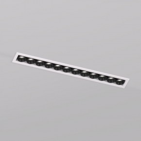 DK2515-WB Встраиваемый светильник SPACE со светодиодом L240mm 220V 20W 38° 4000К IP20 белый/черный алюминий в Набережных Челнах - naberezhnye-chelny.ok-mebel.com | фото