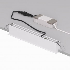 DK2515-WB Встраиваемый светильник SPACE со светодиодом L240mm 220V 20W 38° 4000К IP20 белый/черный алюминий в Набережных Челнах - naberezhnye-chelny.ok-mebel.com | фото 3