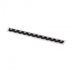DK2515-WB Встраиваемый светильник SPACE со светодиодом L240mm 220V 20W 38° 4000К IP20 белый/черный алюминий в Набережных Челнах - naberezhnye-chelny.ok-mebel.com | фото 4
