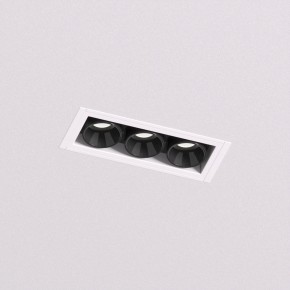 DK2530-WB Встраиваемый светильник SPACE со светодиодом под шпатлевку L69mm 220V 6W 38° 4000К IP20 белый/черный алюминий в Набережных Челнах - naberezhnye-chelny.ok-mebel.com | фото