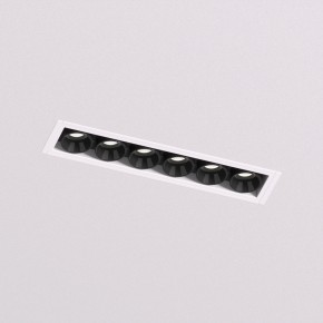 DK2531-WB Встраиваемый светильник SPACE со светодиодом под шпатлевку L126mm 220V 10W 38° 4000К IP20 белый/черный алюминий в Набережных Челнах - naberezhnye-chelny.ok-mebel.com | фото