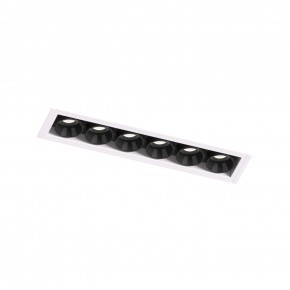 DK2531-WB Встраиваемый светильник SPACE со светодиодом под шпатлевку L126mm 220V 10W 38° 4000К IP20 белый/черный алюминий в Набережных Челнах - naberezhnye-chelny.ok-mebel.com | фото 6