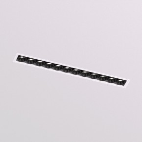 DK2532-WB Встраиваемый светильник SPACE со светодиодом под шпатлевку L240mm 220V 20W 38° 4000К IP20 белый/черный алюминий в Набережных Челнах - naberezhnye-chelny.ok-mebel.com | фото 1