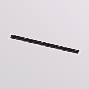 DK2532-WB Встраиваемый светильник SPACE со светодиодом под шпатлевку L240mm 220V 20W 38° 4000К IP20 белый/черный алюминий в Набережных Челнах - naberezhnye-chelny.ok-mebel.com | фото 2