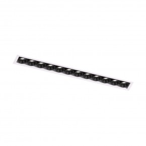DK2532-WB Встраиваемый светильник SPACE со светодиодом под шпатлевку L240mm 220V 20W 38° 4000К IP20 белый/черный алюминий в Набережных Челнах - naberezhnye-chelny.ok-mebel.com | фото 5