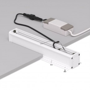 DK2532-WB Встраиваемый светильник SPACE со светодиодом под шпатлевку L240mm 220V 20W 38° 4000К IP20 белый/черный алюминий в Набережных Челнах - naberezhnye-chelny.ok-mebel.com | фото 6