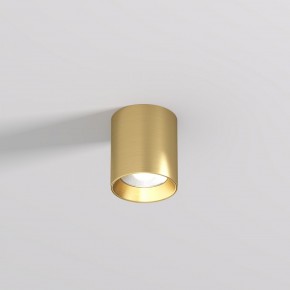 DK2610-SB Накладной светильник SHINE TUBE со светодиодом, D70*H80, IP20, 3000К, 10W, RA?90, сатинированная латунь, алюминий в Набережных Челнах - naberezhnye-chelny.ok-mebel.com | фото