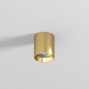 DK2610-SB Накладной светильник SHINE TUBE со светодиодом, D70*H80, IP20, 3000К, 10W, RA?90, сатинированная латунь, алюминий в Набережных Челнах - naberezhnye-chelny.ok-mebel.com | фото 2