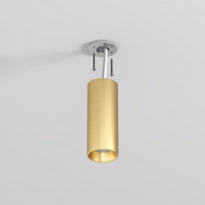 DK2615-SB Накладной светильник SHINE TUBE со светодиодом, D45*H115, IP20, 3000К, 7W, RA?90, сатинированная латунь, алюминий в Набережных Челнах - naberezhnye-chelny.ok-mebel.com | фото 3