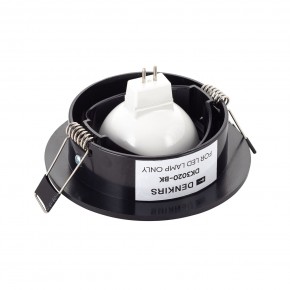 DK3020-BK Встраиваемый светильник, IP 20, 10 Вт, GU5.3, LED, черный, пластик в Набережных Челнах - naberezhnye-chelny.ok-mebel.com | фото 3