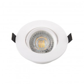 DK3020-WH Встраиваемый светильник, IP 20, 10 Вт, GU5.3, LED, белый, пластик в Набережных Челнах - naberezhnye-chelny.ok-mebel.com | фото 2