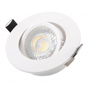 DK3020-WH Встраиваемый светильник, IP 20, 10 Вт, GU5.3, LED, белый, пластик в Набережных Челнах - naberezhnye-chelny.ok-mebel.com | фото 2
