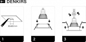 DK3021-BK Встраиваемый светильник, IP 20, 10 Вт, GU5.3, LED, черный, пластик в Набережных Челнах - naberezhnye-chelny.ok-mebel.com | фото 5