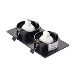 DK3022-BK Встраиваемый светильник, IP 20, 10 Вт, GU5.3, LED, черный, пластик в Набережных Челнах - naberezhnye-chelny.ok-mebel.com | фото 3