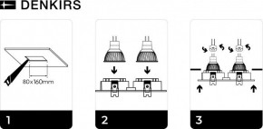 DK3022-WH Встраиваемый светильник, IP 20, 10 Вт, GU5.3, LED, белый, пластик в Набережных Челнах - naberezhnye-chelny.ok-mebel.com | фото 6