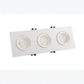 DK3023-WH Встраиваемый светильник, IP 20, 10 Вт, GU5.3, LED, белый, пластик в Набережных Челнах - naberezhnye-chelny.ok-mebel.com | фото 2