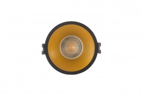 DK3026-BG Встраиваемый светильник, IP 20, 10 Вт, GU5.3, LED, черный/золотой, пластик в Набережных Челнах - naberezhnye-chelny.ok-mebel.com | фото 1