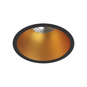 DK3026-BG Встраиваемый светильник, IP 20, 10 Вт, GU5.3, LED, черный/золотой, пластик в Набережных Челнах - naberezhnye-chelny.ok-mebel.com | фото