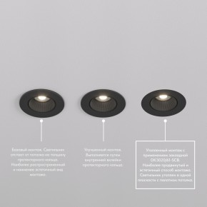 DK3061-BK Встраиваемый светильник, IP 20, 10 Вт, GU5.3, LED, черный/черный, пластик в Набережных Челнах - naberezhnye-chelny.ok-mebel.com | фото 3