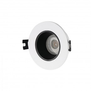 DK3061-WH+BK Встраиваемый светильник, IP 20, 10 Вт, GU5.3, LED, белый/черный, пластик в Набережных Челнах - naberezhnye-chelny.ok-mebel.com | фото