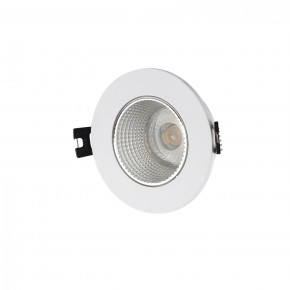 DK3061-WH+CH Встраиваемый светильник, IP 20, 10 Вт, GU5.3, LED, белый/хром, пластик в Набережных Челнах - naberezhnye-chelny.ok-mebel.com | фото