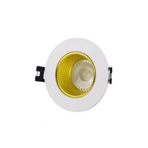 DK3061-WH+YE Встраиваемый светильник, IP 20, 10 Вт, GU5.3, LED, белый/желтый, пластик в Набережных Челнах - naberezhnye-chelny.ok-mebel.com | фото 1