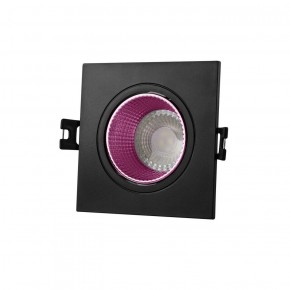 DK3071-BK+PI Встраиваемый светильник, IP 20, 10 Вт, GU5.3, LED, черный/розовый, пластик в Набережных Челнах - naberezhnye-chelny.ok-mebel.com | фото