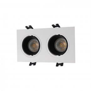 DK3072-WH+BK Встраиваемый светильник, IP 20, 10 Вт, GU5.3, LED, белый/черный, пластик в Набережных Челнах - naberezhnye-chelny.ok-mebel.com | фото