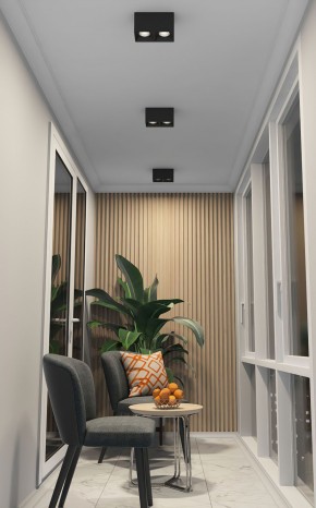 DK3085-BK+CH Светильник накладной IP 20, 10 Вт, GU5.3, LED, черный/хром, пластик в Набережных Челнах - naberezhnye-chelny.ok-mebel.com | фото 2