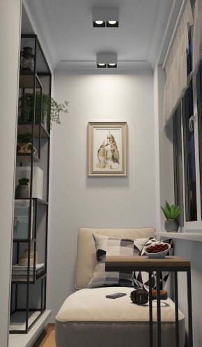 DK3085-WB+WH Светильник накладной IP 20, 10 Вт, GU5.3, LED, бело-черный/белый, пластик в Набережных Челнах - naberezhnye-chelny.ok-mebel.com | фото 2